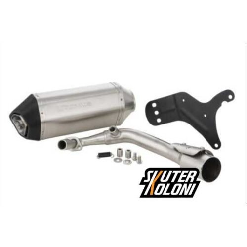 Remus Hexagon Fullsystem Knalpot Silver Vespa LX S Sprint Primavera iget abs
