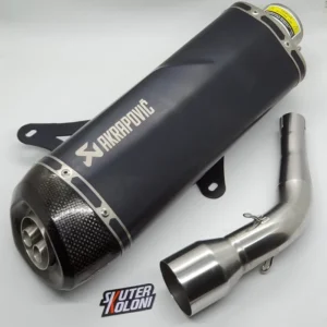 Akrapovic Dual Flow Exhaust Knalpot Black Vespa GTV GTS 250 300 HPE
